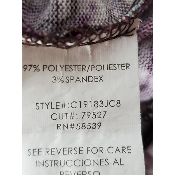 COREY P Women's Multicolor Cowl Neck Handkerchief Hemline Sweater Dress Sz S - Picture 9 of 10